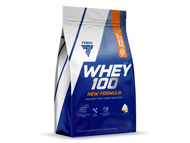 Протеин Trec Nutrition Whey 100 New Formula 700 г 23 servings Creamy Vanilla - Фото 1