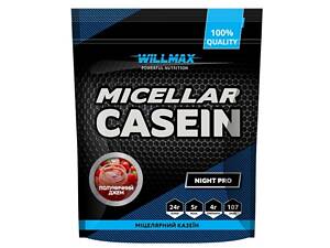 Протеин Willmax Micellar Casein 900 г 30 servings Strawberry Jam