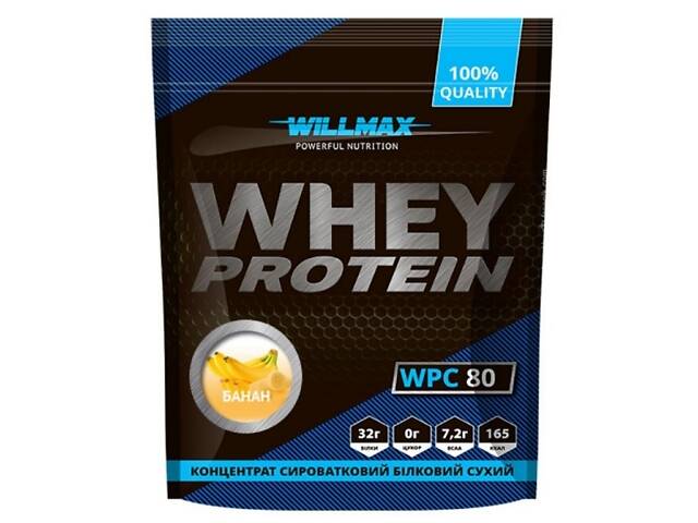 Протеин Willmax Whey Protein 80 920 г 23 servings Banana - Фото 1