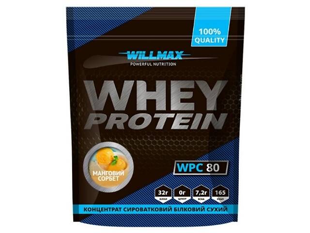 Протеин Willmax Whey Protein 80 920 г 23 servings Mango Sorbet - Фото 1