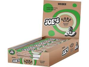 Протеиновый батончик Weider Joe`s Core Bar 12x45 г, орех-нуга