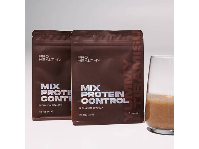 Протеиновый коктейль для контроля или увеличения веса Choice PRO HEALTHY Mix Protein Control Yummy Тирамису 145 г (99101 - Фото 2