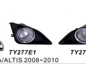 Противотуманки 2007-2010 (2 шт, галогенные) для Toyota Corolla