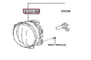 Противотуманная фара 8121112230