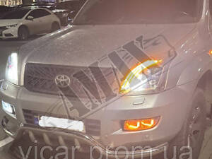 АКЦИЯ!!! Допы, ПТФ,Противотуманные фары ( FULL LED ) Toyota Land Cruiser Prado 120 (2003-2008)