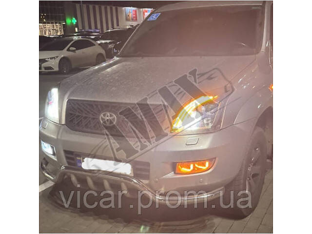 АКЦИЯ!!! Допы, ПТФ,Противотуманные фары ( FULL LED ) Toyota Land Cruiser Prado 120 (2003-2008) - Фото 1