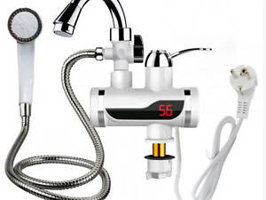 Проточний Водонагрівач Delimano SHOWER + Душ, потужність 3 кВт, білий, Box