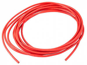 Провід силіконовий QJ 16 AWG (червоний), 1 метр