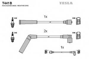 Провода свечные Матиз 0,8 (под трамблер) (силикон) Tesla