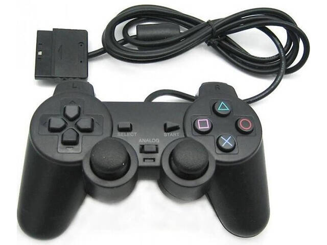 Проводной джойстик GamePad DualShock вибро для Sony PlayStation ps2 - Фото 2