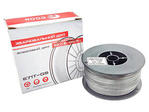 Проволка сварочная Edon 0.8мм x 1кг c флюсом (FLUS-0.8-1kg)