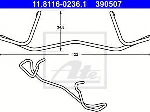 Пружина, тормозной суппорт ATE 11811602361 на VOLVO S80 I седан (TS, XY)