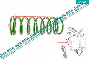 Пружина педали сцепления 214878 Citroen / СИТРОЭН BERLINGO (M49) 1996-2003 / БЕРЛИНГО (М49), Citroen / СИТРОЭН BERLINGO 