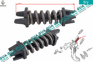 Пружина педали сцепления 8200853430 Renault / РЕНО LAGUNA II / ЛАГУНА 2, Renault / РЕНО LAGUNA II GRANDTOUR / ЛАГУНА 2 Г