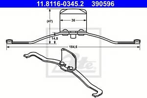 Пружина переднего суппорта Opel Vectra C, Volvo V40, V50 03-