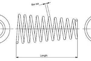 Пружина подвески  для моделей: MAZDA (626, 626,626)