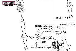 Пружина подвески 481316B440