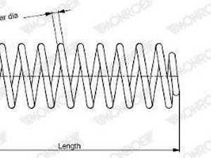 Пружина подвески MONROE SE3287