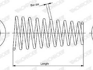 Пружина подвески MONROE SP3161