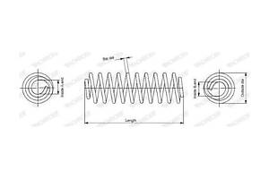 Пружина подвески SP3635