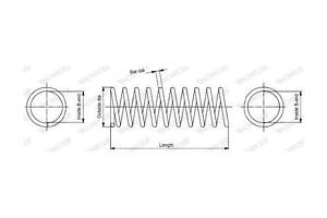 Пружина подвески SP3946