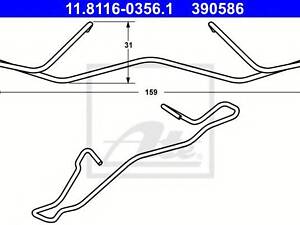 пружини пер торм супорта fluence RENAULT 410832774R на RENAULT MEGANE CC (EZ0/1_)