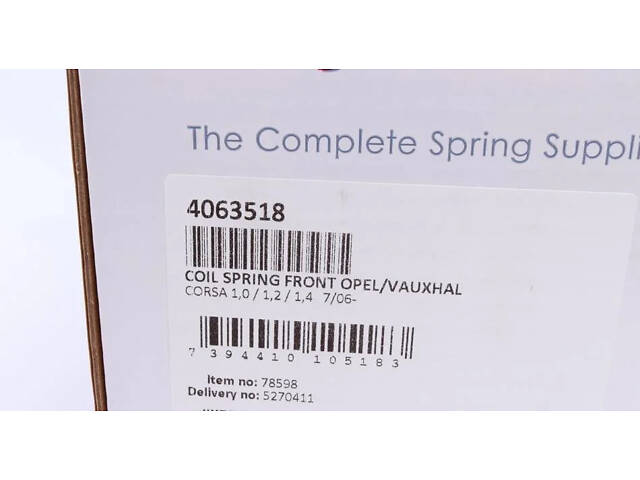 Пружина підвіски LESJOFORS 4063518 Opel CORSA 312310, 93188977 - Фото 6