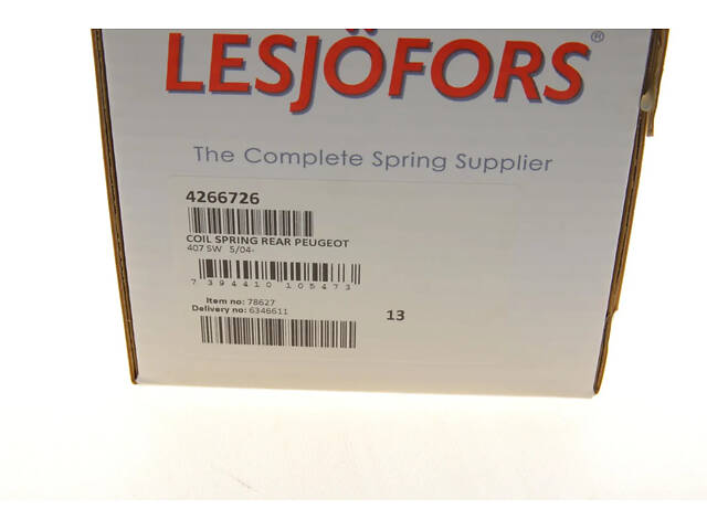 Пружина подвески LESJOFORS 4266726 Peugeot 407 5102K4, 5102K5 - Фото 6