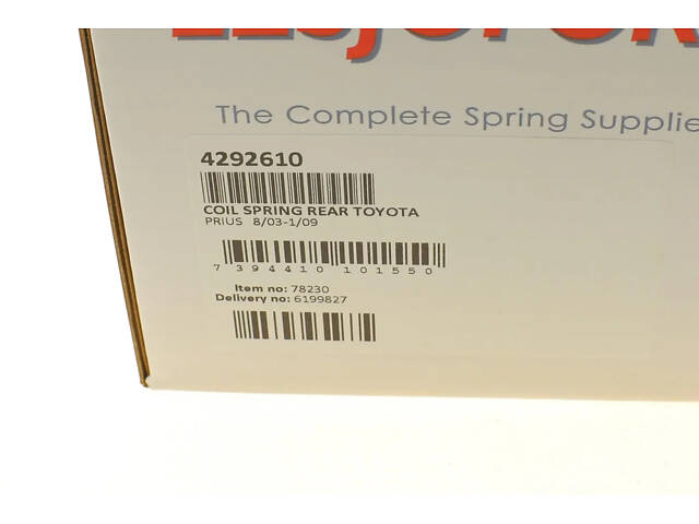 Пружина подвески LESJOFORS 4292610 Toyota Prius 4823147090, 4823147091 - Фото 6