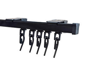 Прямой карниз KS для тюлей черный (VL-SHQ-KS-BP)