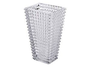Прямоугольная декоративная стеклянная ваза 13,5 x 10 x 22 см