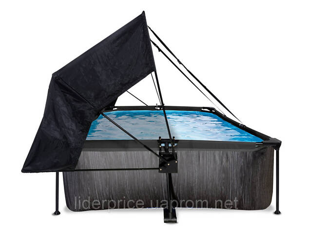 Прямоугольный з тентом EXIT чорне дерево 300х200х65 см, бумажный фильтр, оригінал! - Фото 4