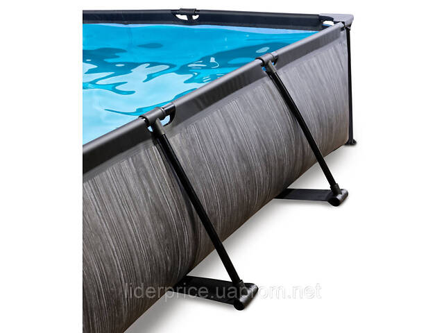 Прямоугольный з тентом EXIT чорне дерево 300х200х65 см, бумажный фильтр, оригінал! - Фото 5