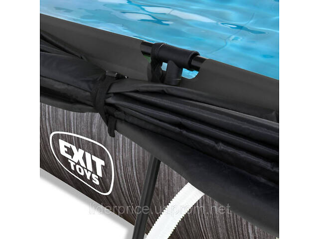 Прямоугольный з тентом EXIT чорне дерево 300х200х65 см, бумажный фильтр, оригінал! - Фото 6