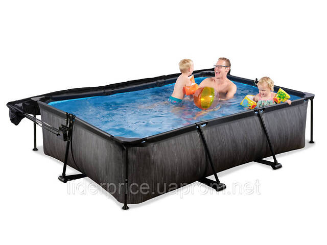 Прямоугольный з тентом EXIT чорне дерево 300х200х65 см, бумажный фильтр, оригінал! - Фото 7