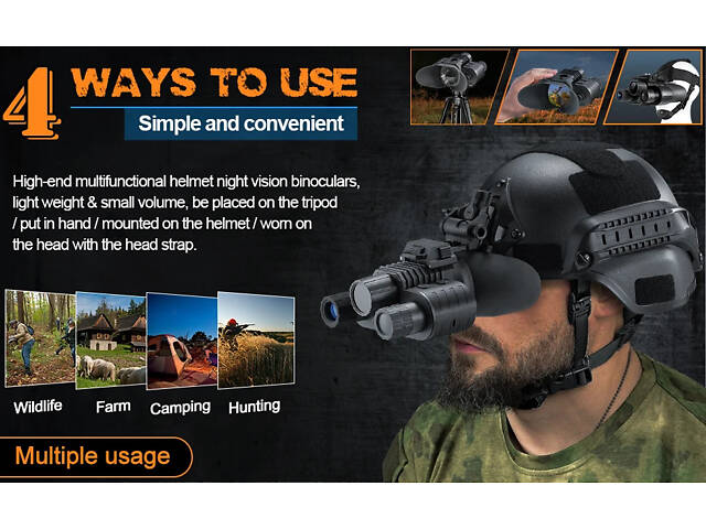 Прибор ночного видения NV-880 8x16MP с цифровым зумом 1080P HD WiFi 850nm (до 600м в темноте) - Фото 5