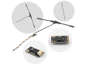 Приймач сигналу ELRS 915 MHz, BetaFPV 900 RX, прошивка 3.5.2, з антеною Immortal T (комплект 10 шт)