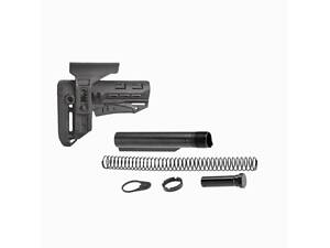 Приклад Compact M16/M4/AR15 DLG +Комплект буфера (розбірний приклад ) з регульованою підставкою для щоки Чорний