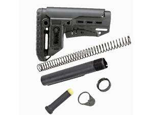 Приклад DLG TBS COMPACT Mil-Spec, з регульованим підщічником та Комплект Буфера на Colt C7, M16, M4/AR15 Чорний