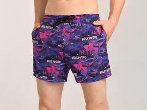 Принтованные мужские шорты для плавания Pobedov Pool day Hollywood M