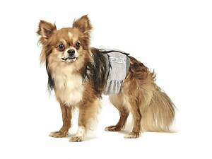 Природа Пояс гигиенический для кобелей Природа на липучке, серый, ХS