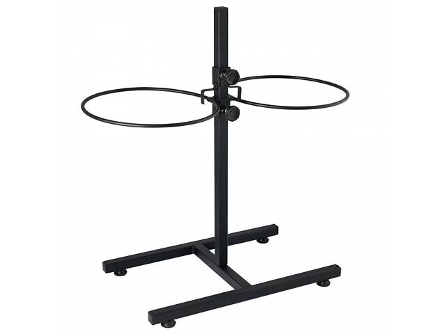 Природа Стойка под миски Природа 2x2,8 л/23 см, h=50 см, чёрная - Фото 1