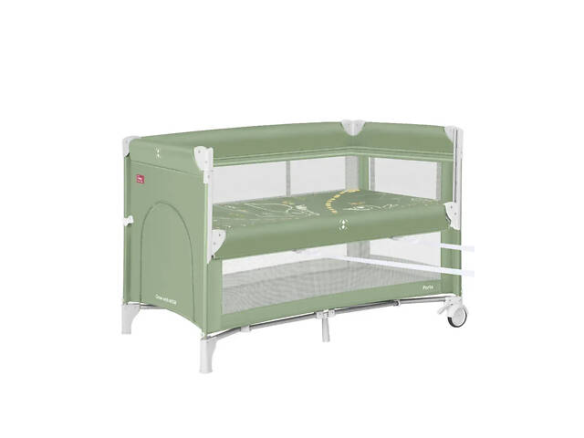 Приставне ліжко-манеж з подвійним дном Porta CRL-18103 Mint Green CARRELLO м'ятний - Фото 2