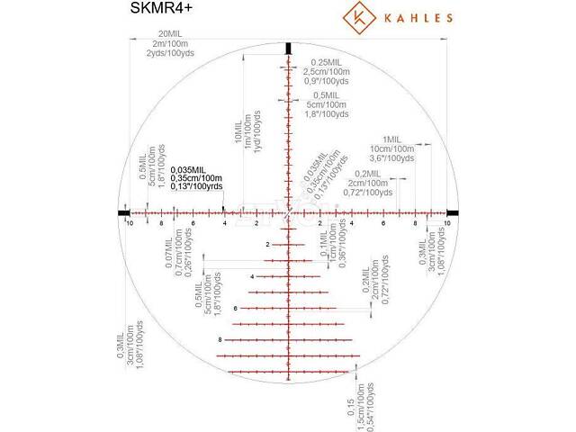 Приціл оптичний KAHLES K540i DLR CCW 5-40x56 (36 мм) illum. Skmr4+ w-right FFP - Фото 3