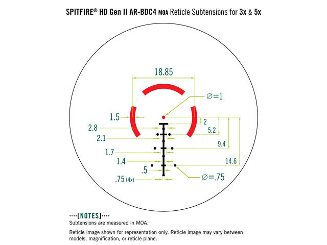 Прицел оптический Vortex Spitfire HD Gen II 5x Prism Scope (SPR-500) - Фото 8