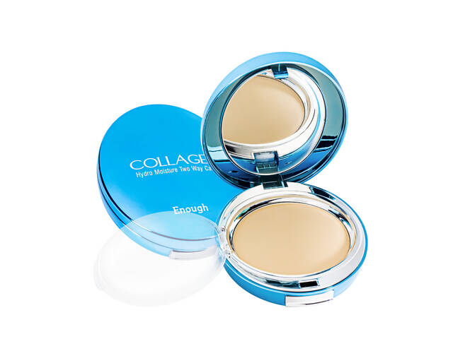 Пудра для лица увлажняющая с коллагеном Enough Collagen SPF25 № 13 Cветло-бежевый № 21 Бежевый