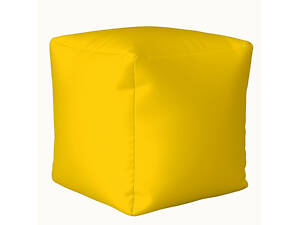 Пуф куб Хатка Жовтий S — 33х33х33