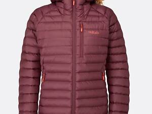 Пуховик женский Rab Microlight Alpine Long Jacket Womens 14 Бордовый