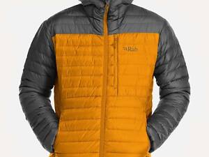 Пуховик Rab Microlight Alpine Jacket M Серый-Оранжевый