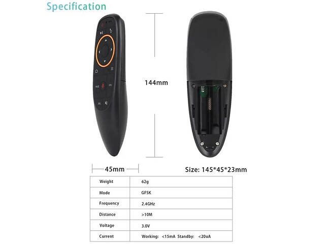 Пульт Air Mouse G10S з гіроскопом і мікрофоном - Фото 4